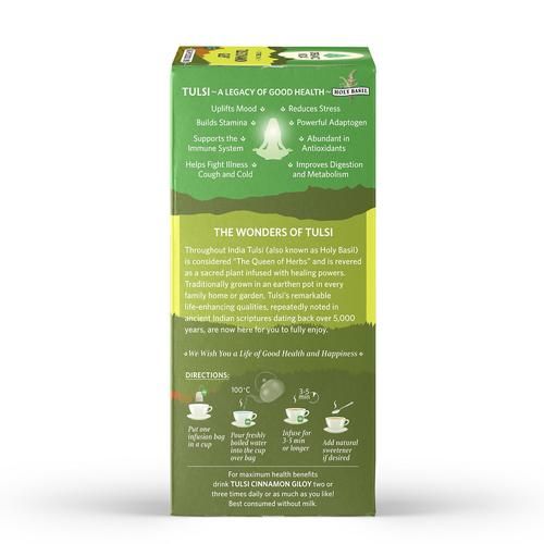 Organic India Tulsi Cinnamon Giloy Tea - Stress Relieving & Immunity Enhancing - Image 5