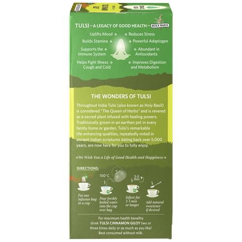 Organic India Tulsi Cinnamon Giloy Tea - Stress Relieving & Immunity Enhancing - Image 7
