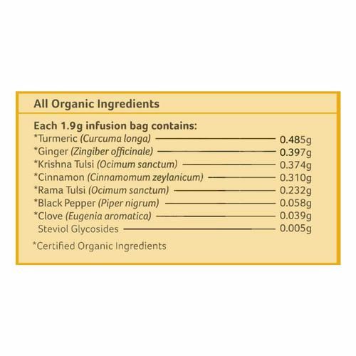 Organic India Tulsi Ginger Turmeric Tea - Stress Relieving & Harmonizing - Image 4