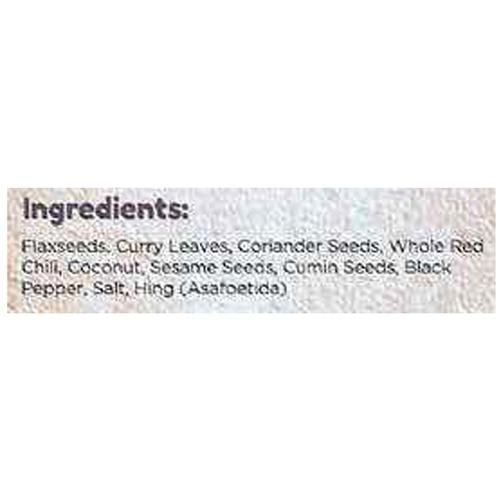Organic Roots Flaxseed Instant Chutney Powder -  Vegan - Image 3