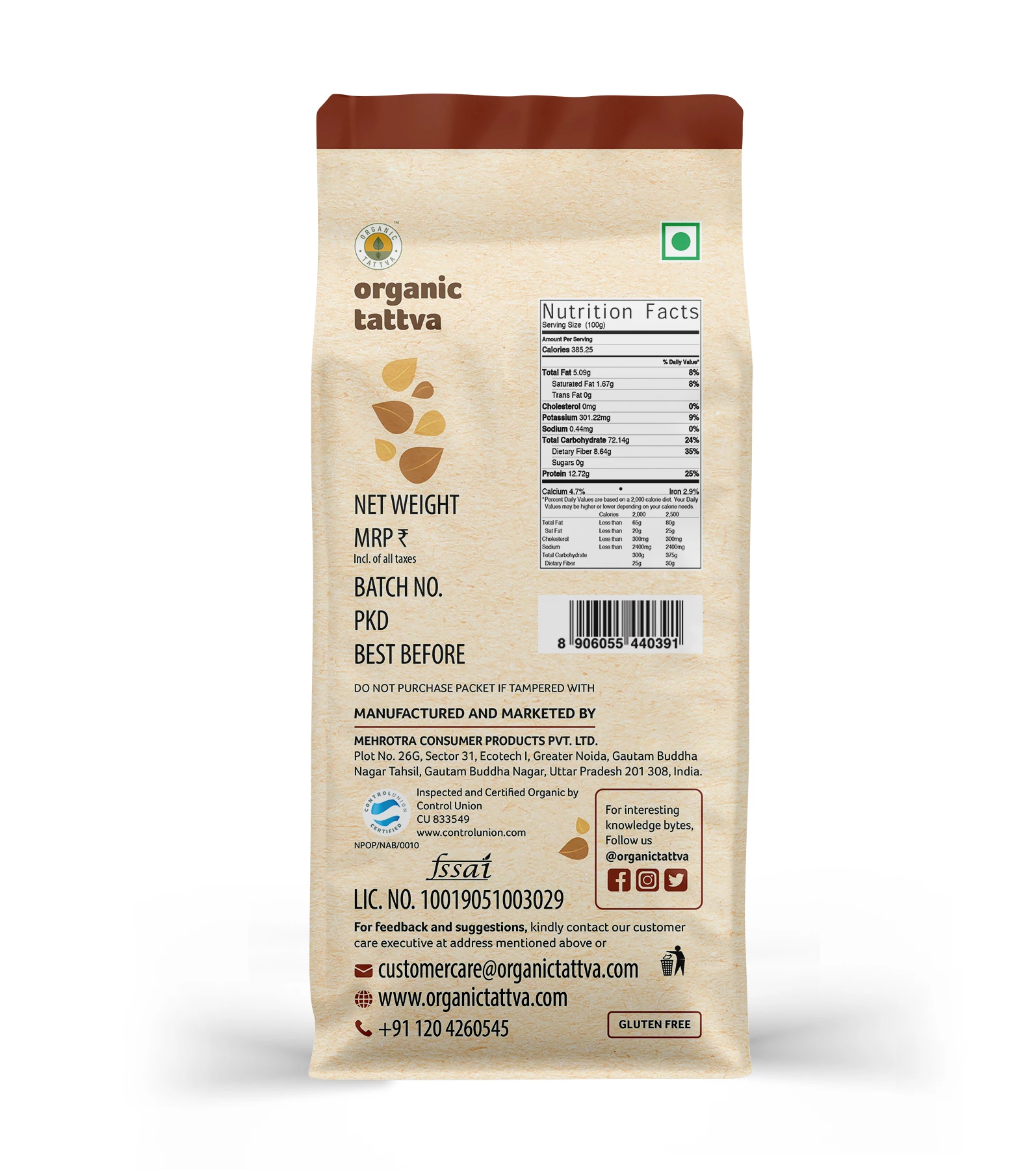 Organic Tattva Organic Bajra Flour - Image 3
