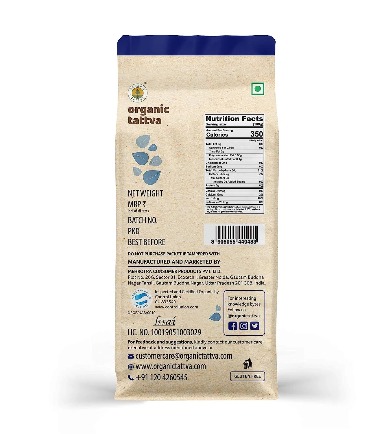 Organic Tattva Organic Brown Sonamasuri Rice - Image 2