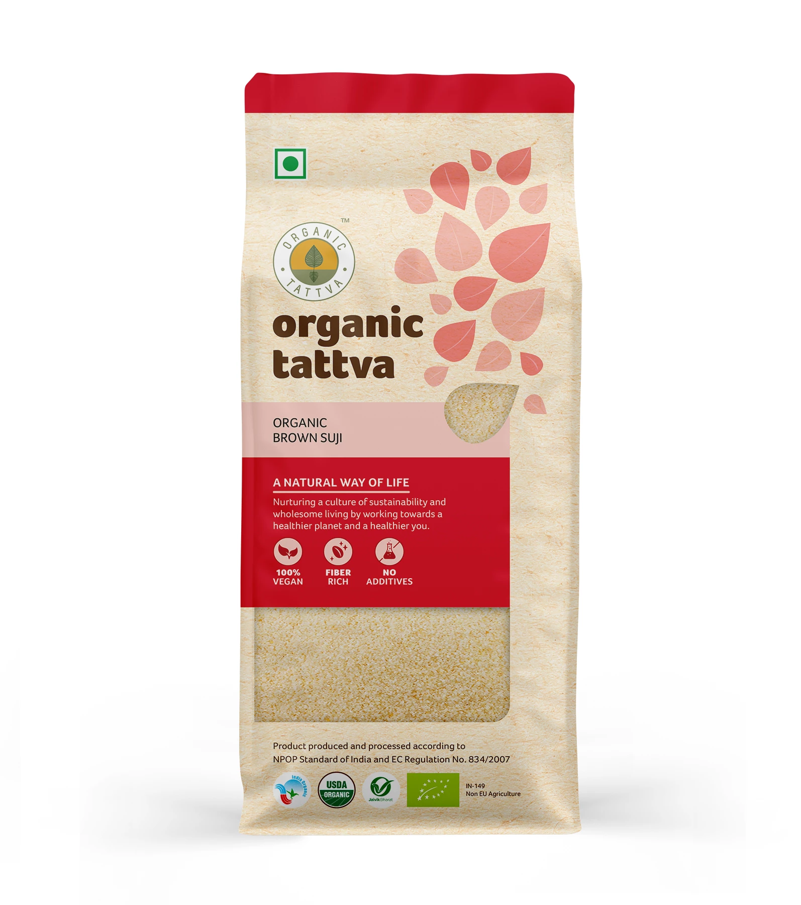 Organic Tattva Organic Brown Suji