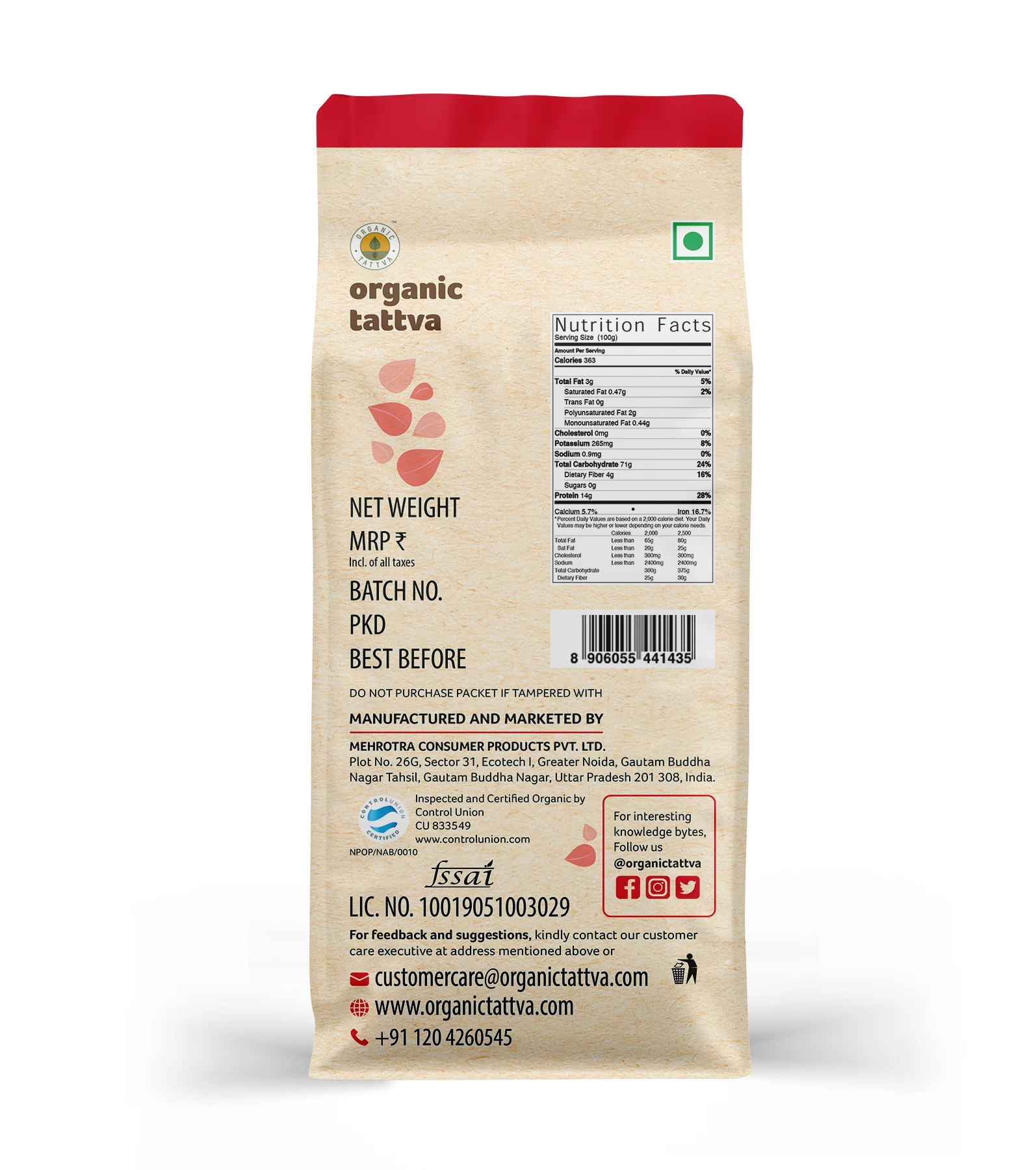 Organic Tattva Organic Brown Suji - Image 2