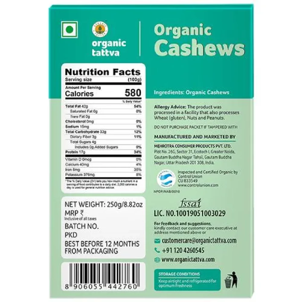 Organic Tattva Organic Cashew - Image 2