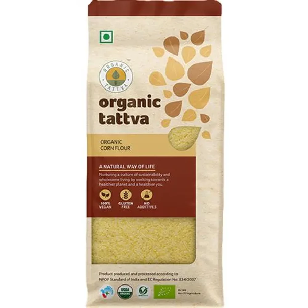 Organic Tattva Organic Corn Flour Organic Tattva Organic Corn Flour-Pack Size-500 g