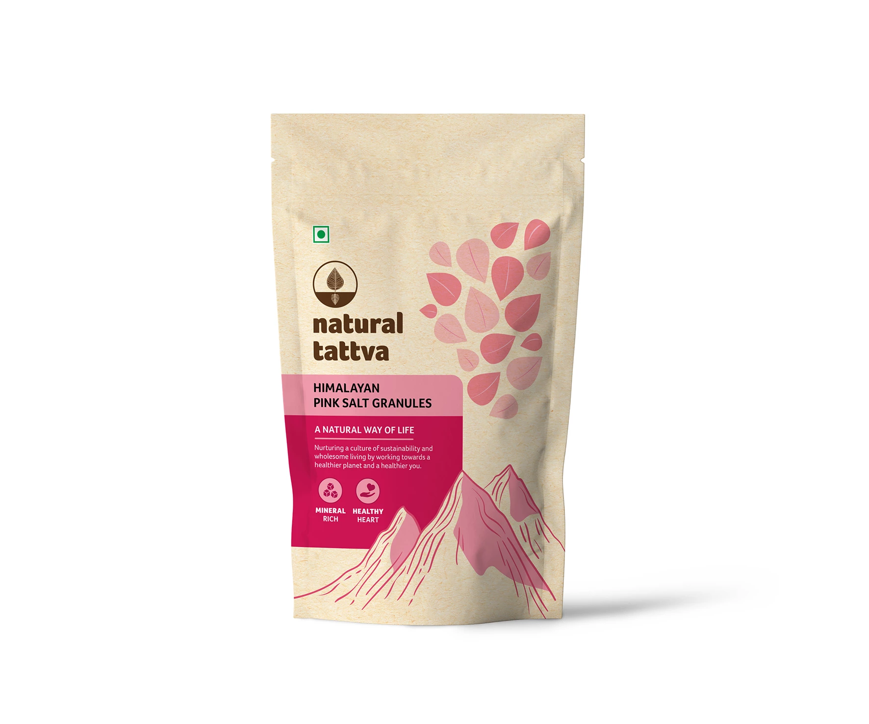 Organic Tattva Organic Himalayan Pink Salt Organic Tattva Organic Himalayan Pink Salt-Pack Size-500 g