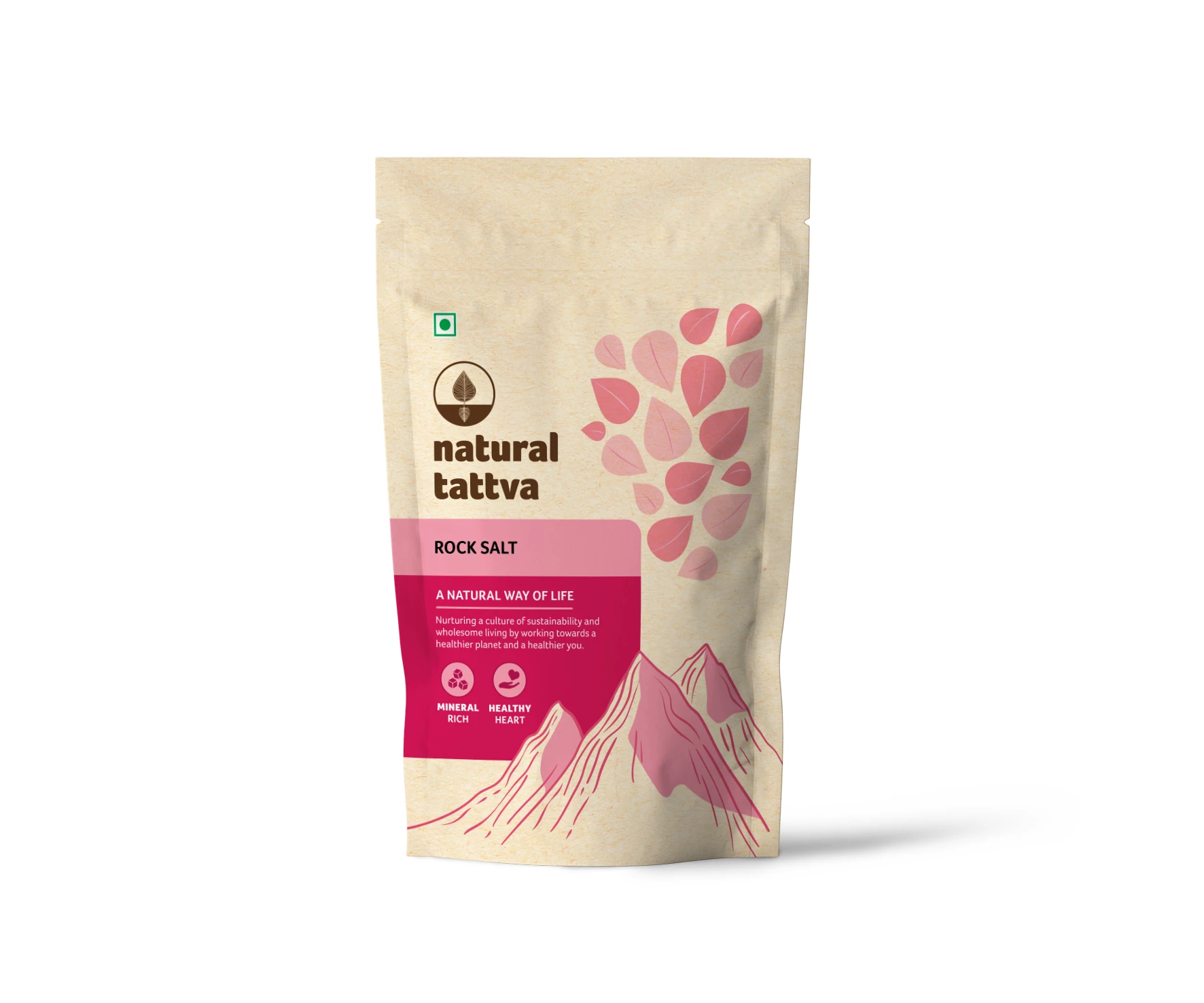 Organic Tattva Organic Natural Rock Salt Organic Tattva Organic Natural Rock Salt-Pack Size-500 g