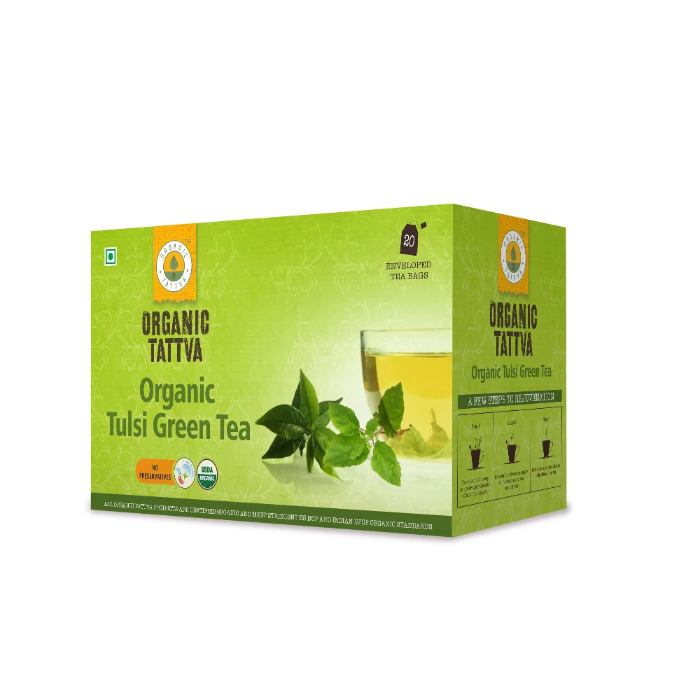 Organic Tattva Organic Tulsi Green Tea | Buy Now | Best Rates