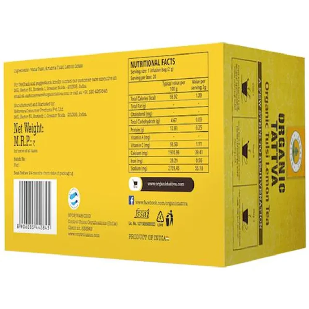 Organic Tattva Organic Tulsi Lemon Tea - Image 2