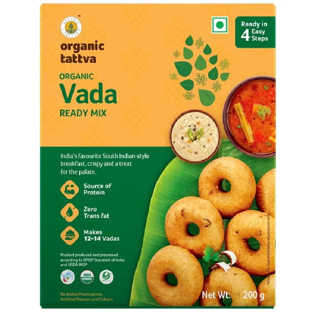 Organic Tattva Organic Vada Ready Mix Organic Tattva Organic Vada Ready Mix--200 g