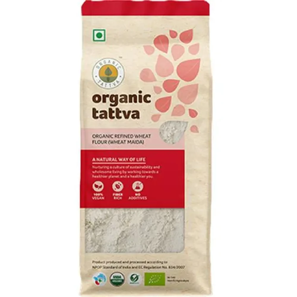 Organic Tattva Organic Wheat Maida Organic Tattva Organic Wheat Maida-Pack Size-500 g
