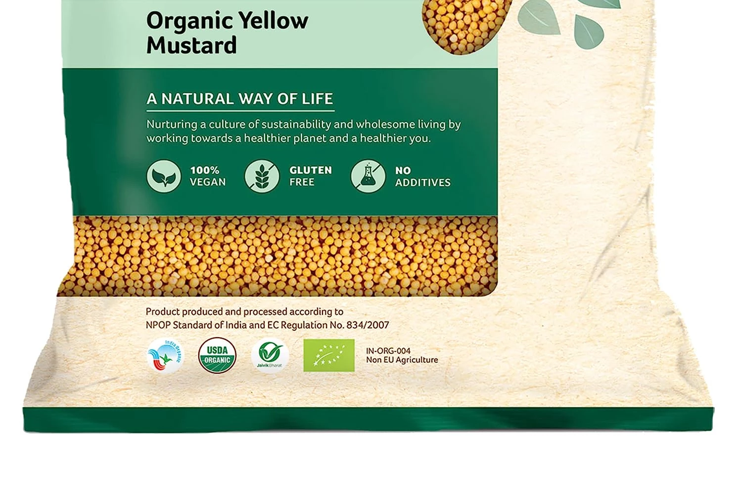 Organic Tattva Organic Yellow Mustard - Image 2