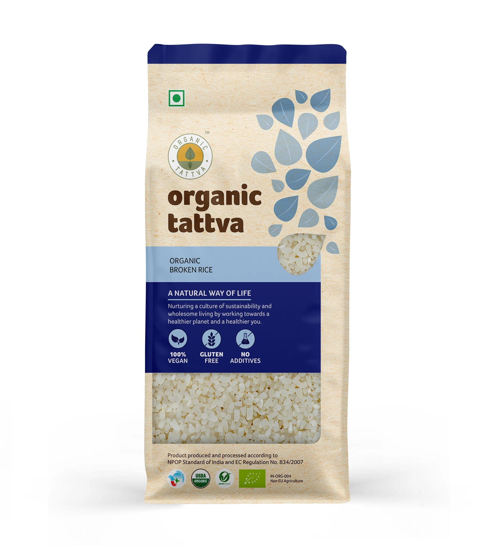 Organic Tattva’s  Organic Broken Rice Organic Tattva’s  Organic Broken Rice-Pack Size-1 Kg