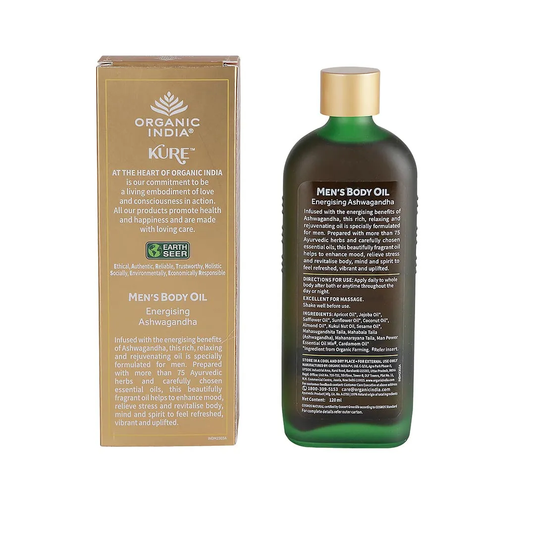 Organic India Men's Body Oil Ashwagandha - Image 2