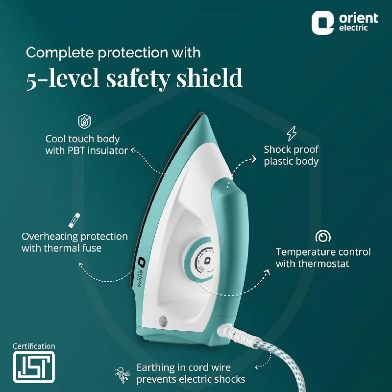 Orient Electric  Fabrijoy 1000 Watts Dry Iron - Image 3