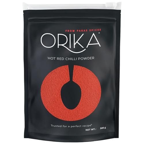 Orika Hot Red Chilli Powder - Made From High Heat Value Chillies Orika Hot Red Chilli Powder - Made From High Heat Value Chillies--500 g