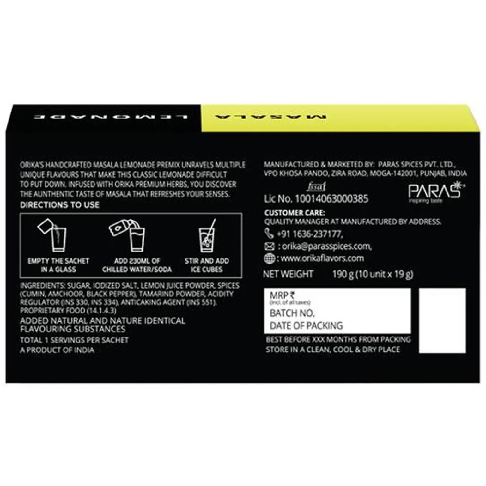 Orika Masala Lemonade Premix - Herb Infused - Image 2
