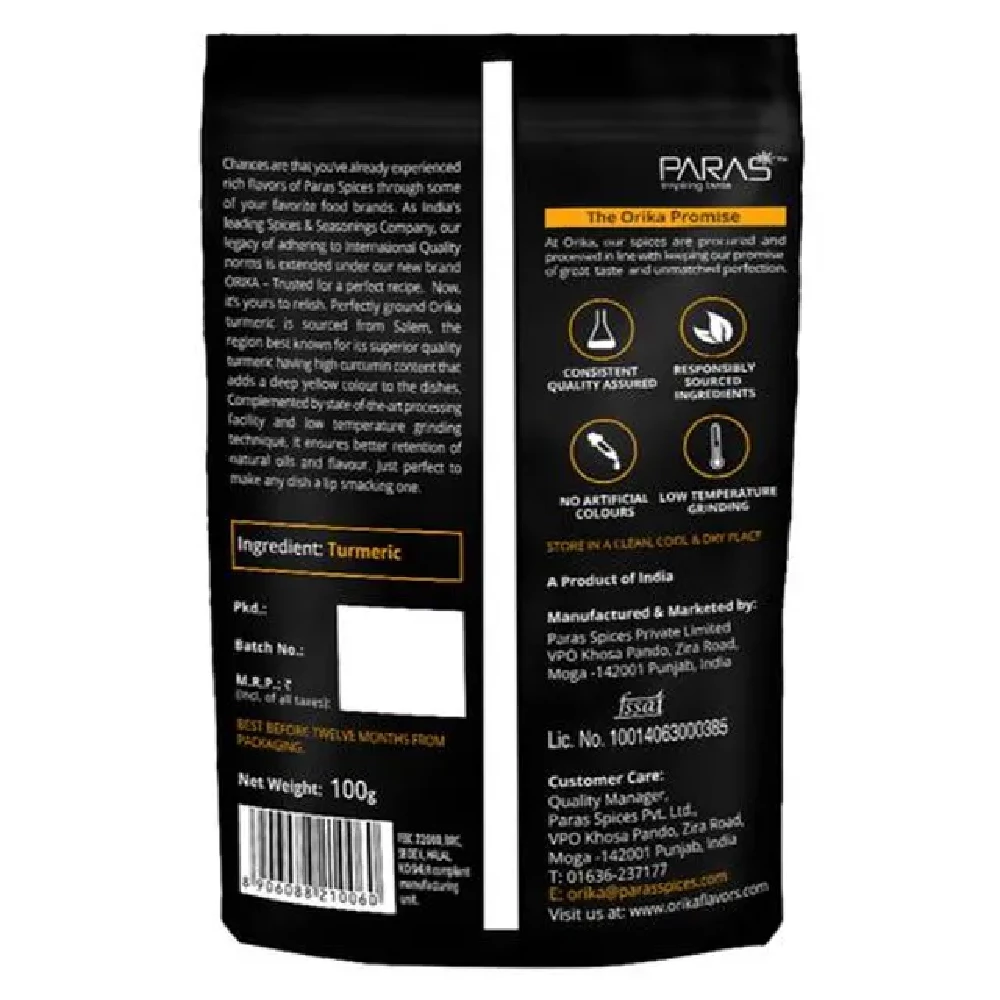 Orika Salem Turmeric Powder - High Quality & Flavour - Rich In Curcumin - Image 6