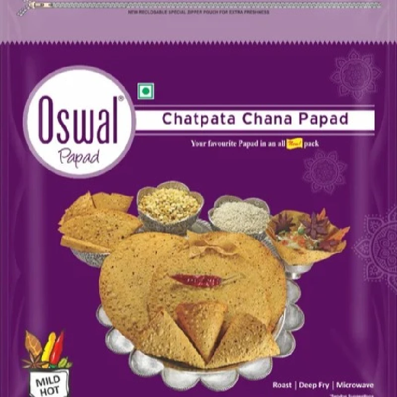 Oswal Chatpata Chana Papad Oswal Chatpata Chana Papad-Pack Size-400 g