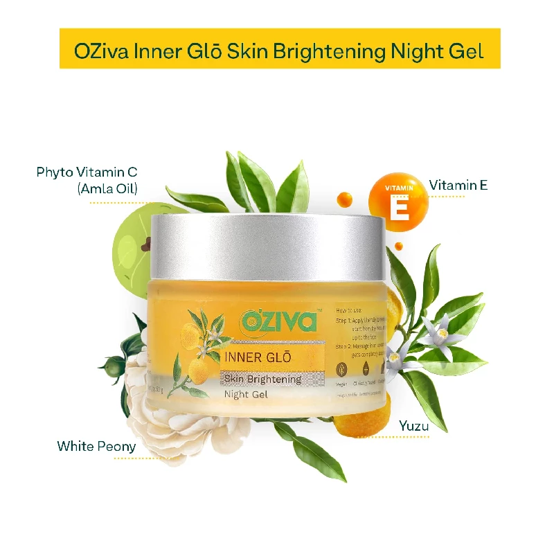 Oziva Inner Glo Skin Brightening Night Gel - Image 2