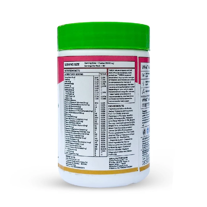 Oziva Natural Multivitamin Tablets For Women - Image 3