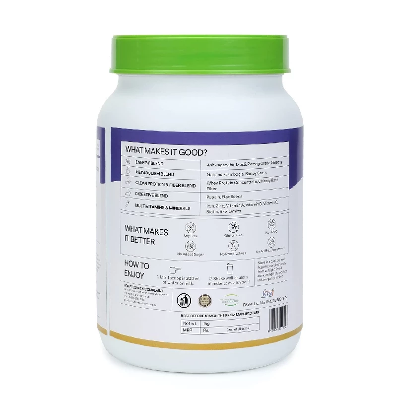 Oziva Nutritional Meal for Men Meal Replacement Shake for Weight Management Chocolate - Image 5