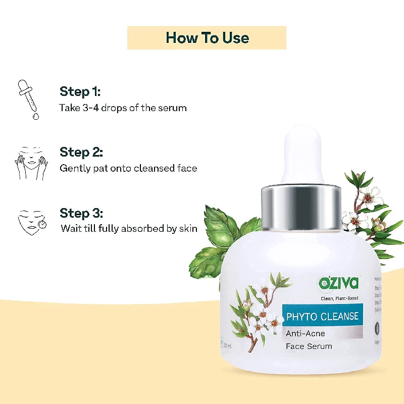 Oziva Phyto Cleanse Anti-Acne Face Serum - Image 4