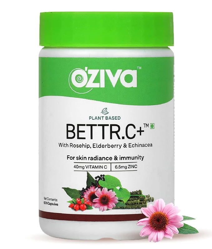 Oziva Plant Based Bettr.c+ Vitamin C Capsules