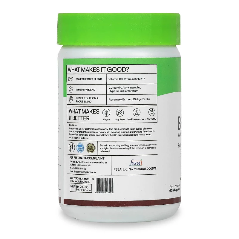 Oziva Plant Based Bettr.D3K2+ Capsules - Image 5