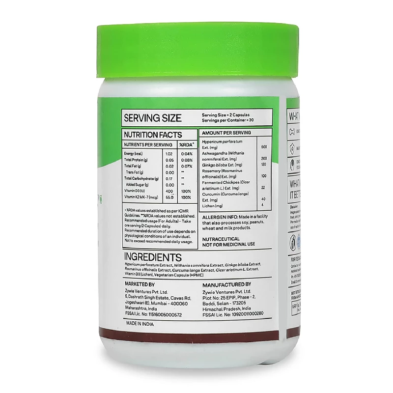 Oziva Plant Based Bettr.D3K2+ Capsules - Image 6
