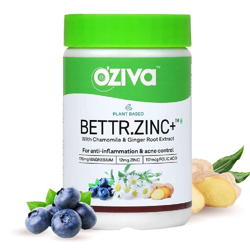 Oziva Plant Based Bettr.zinc+ Capsules