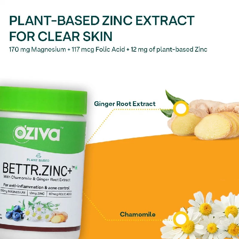 Oziva Plant Based Bettr.Zinc+ capsules - Image 2
