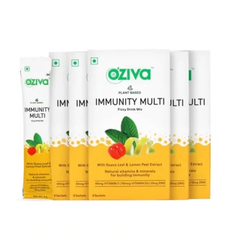 Oziva Plant Based Immunity Multivitamins Fizzy Drink Mix 4g - Image 2