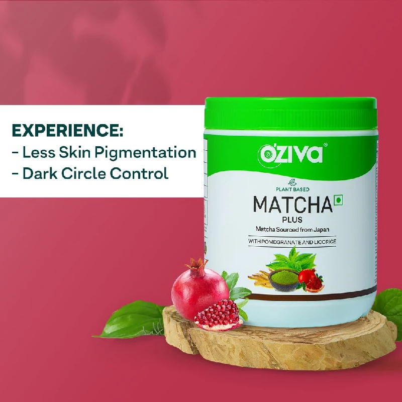 Oziva Plant Based Matcha Plus For Skin Pigmentation & Dark Circles - Image 2