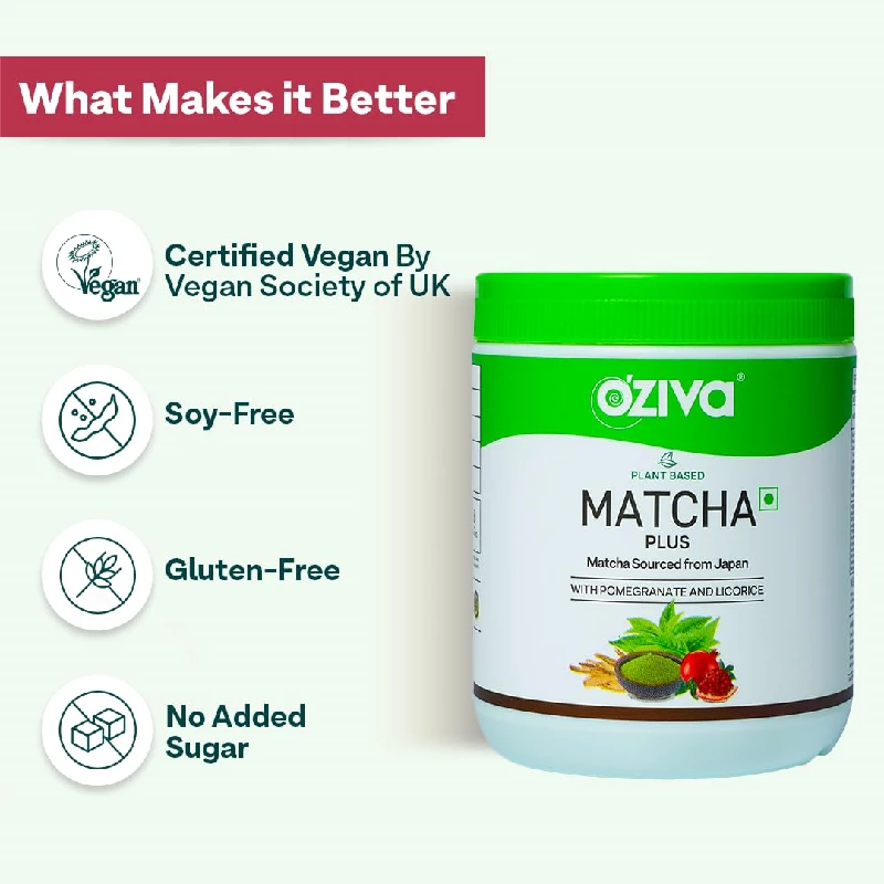 Oziva Plant Based Matcha Plus For Skin Pigmentation & Dark Circles - Image 5