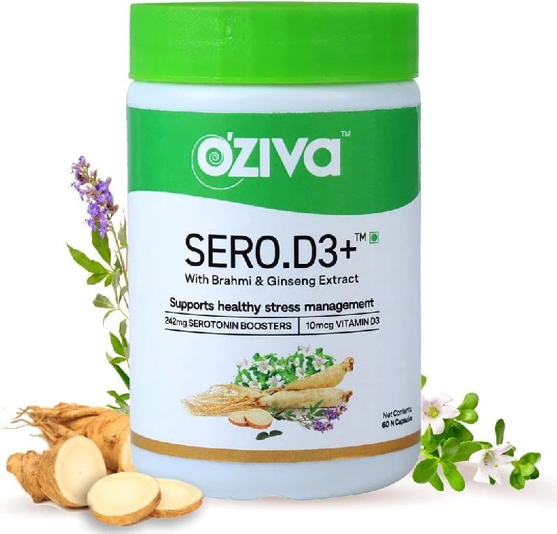 Oziva Sero.d3+ With Vitamin D3, Brahmi & Ginseng Extract Capsule