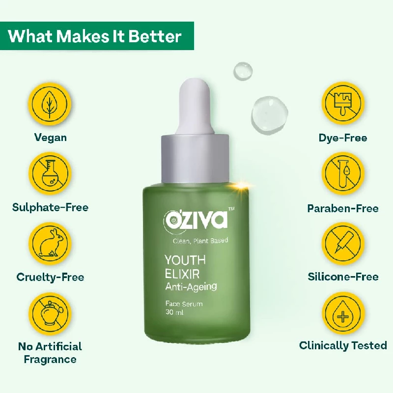 Oziva Youth Elixir Anti-Ageing Face Serum - Image 3