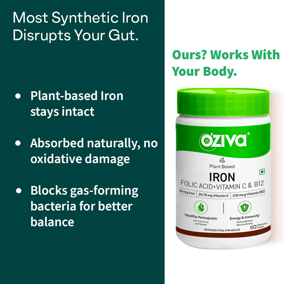 Oziva Iron with Folic Acid + Vitamin C & B12 - Image 5
