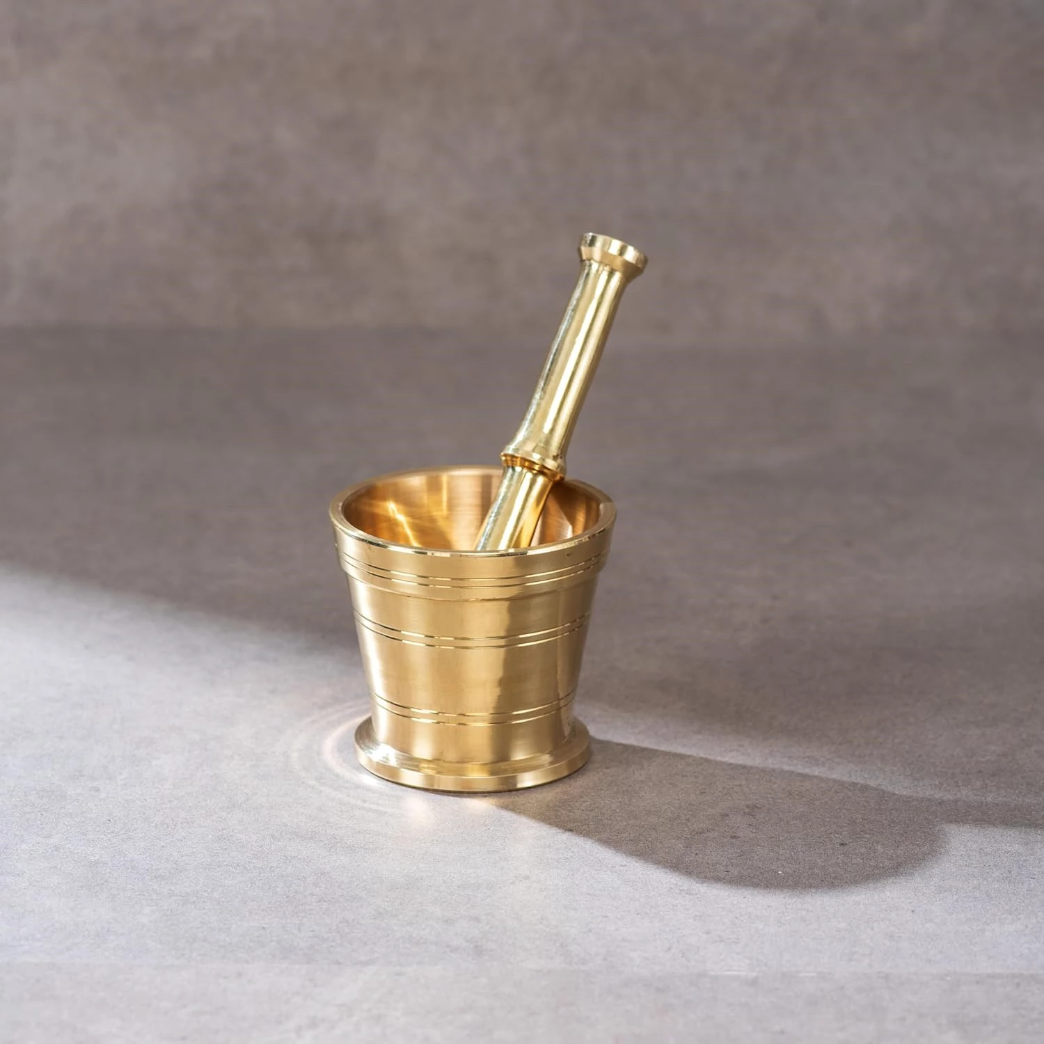 P Tal Brass Mortar And Pestle Set Pure Brass Okhli Imam Dasta