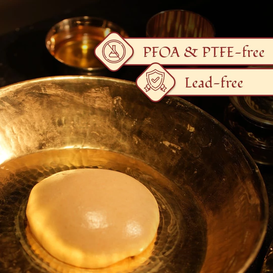 P TAL Brass Paraat for Dough Atta Kneading Thaal - Image 3