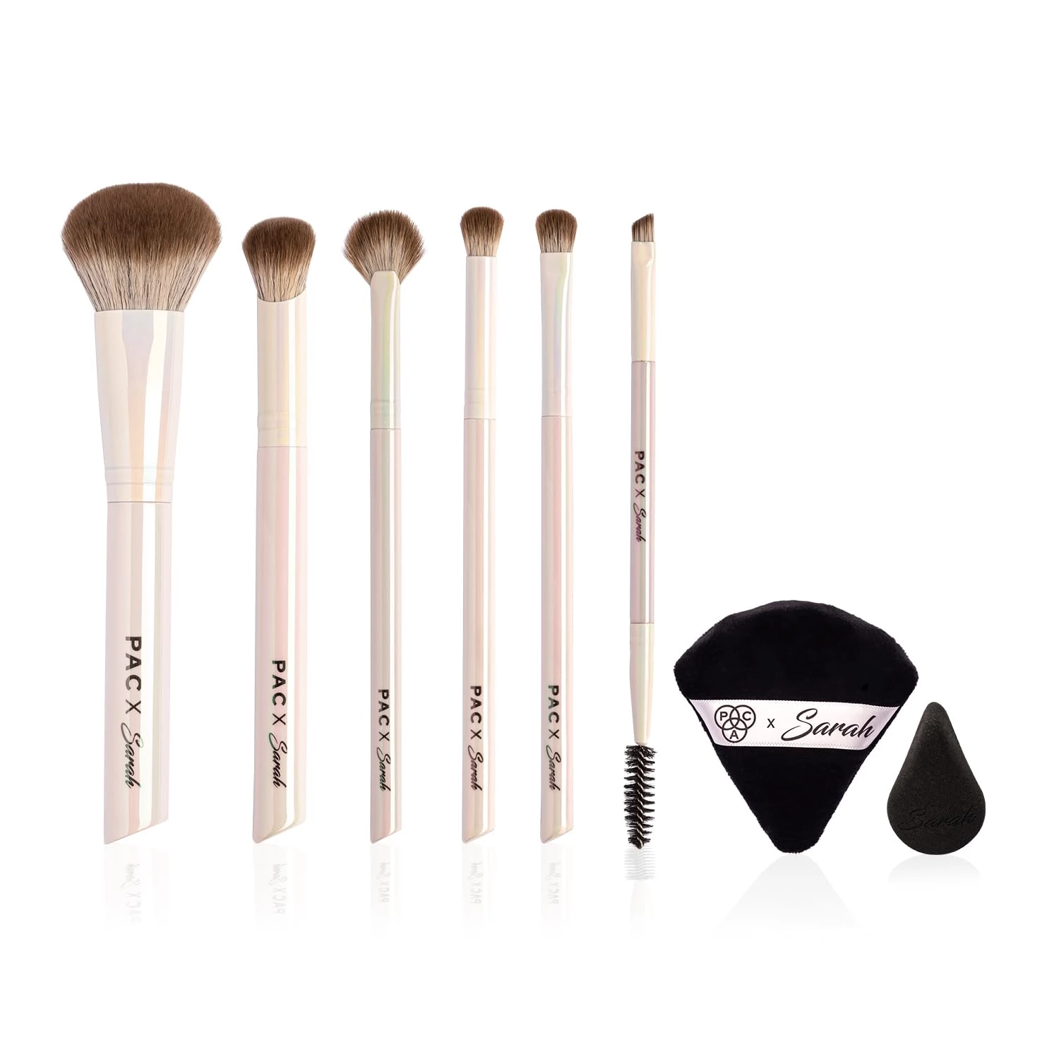 PAC X Sarah Dare to Dream Brush Kit With Sponge and Powder Puff 8 IN 1 for All Makeup Needs PAC X Sarah Dare to Dream Brush Kit With Sponge and Powder Puff 8 IN 1 for All Makeup Needs-Pack Size-Set of 8