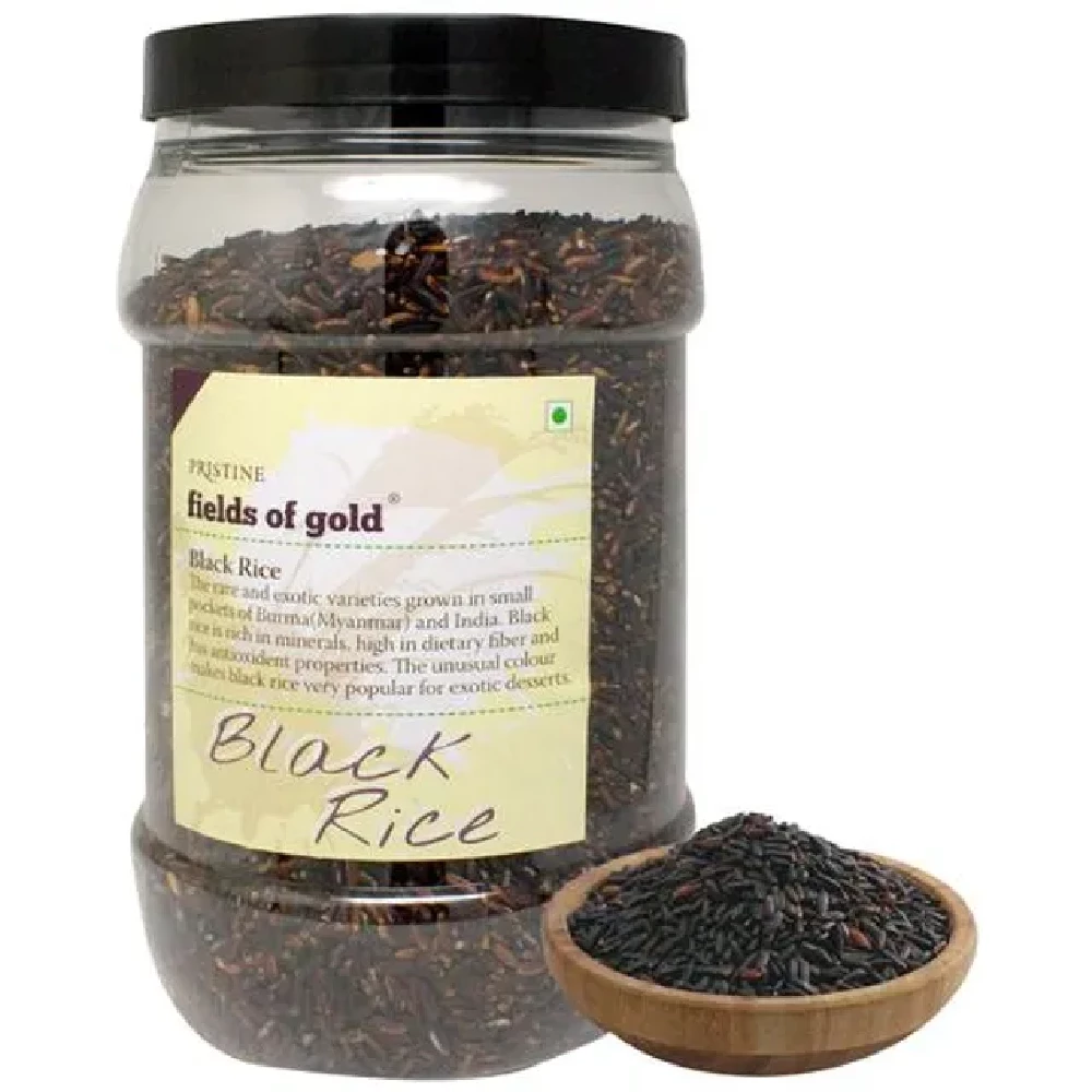 PRISTINE Black Rice PRISTINE Black Rice-Pack Size-1 kg Jar