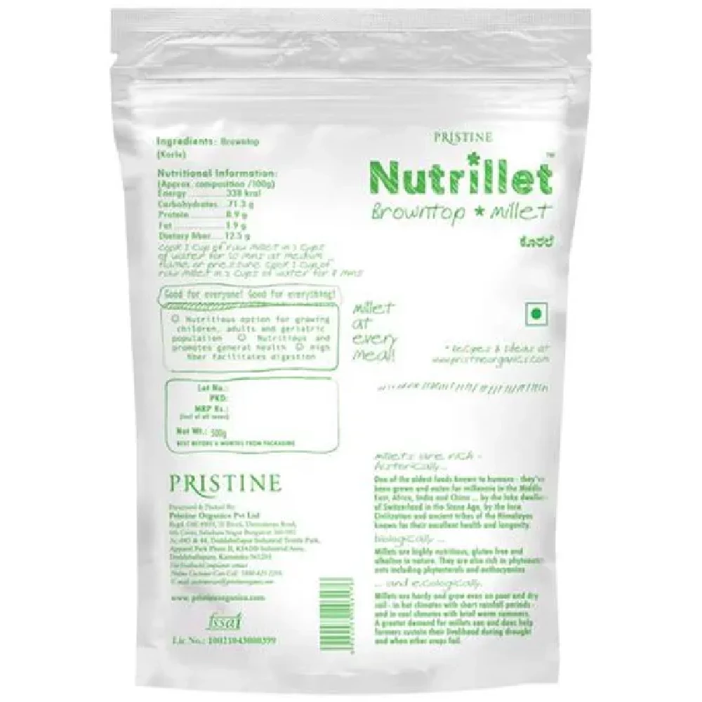 PRISTINE Nutrillet Browntop Millet - Image 2