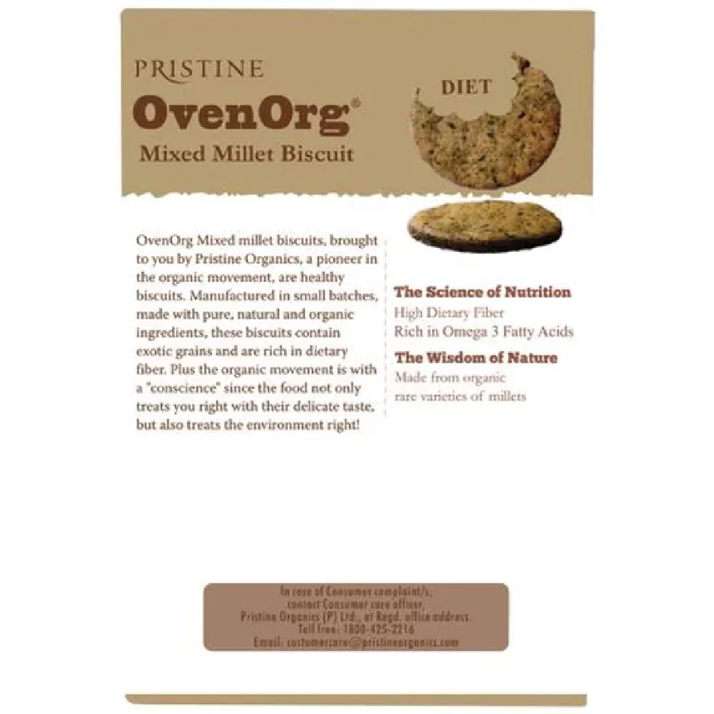 PRISTINE OvenOrg - Organic Mixed Millet Biscuits, Diet - Image 8