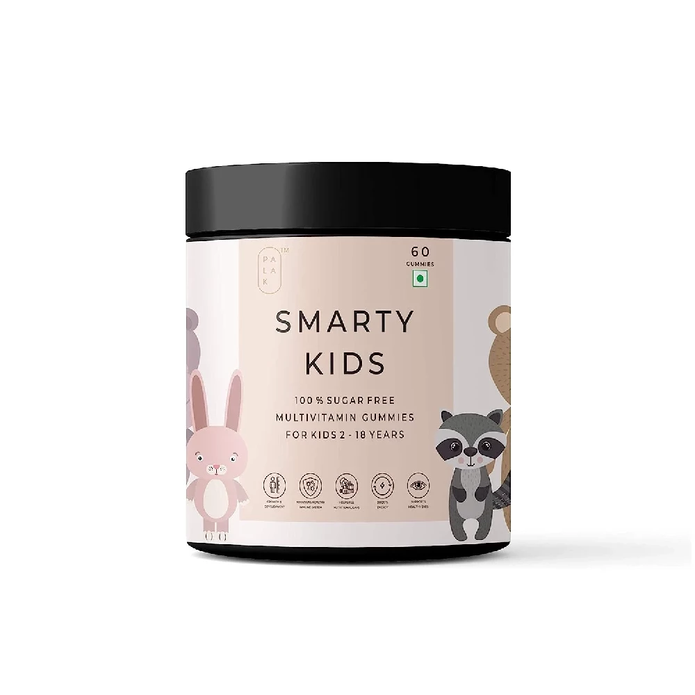 Palak Notes Smarty Kids Multivitamin Gummies Palak Notes Smarty Kids Multivitamin Gummies-Pack Size-60 Gummies