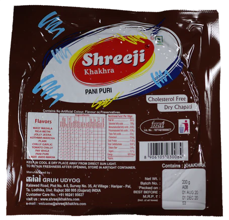 Pani Puri Khakhra Pani Puri Khakhra-Pack Size-400 g