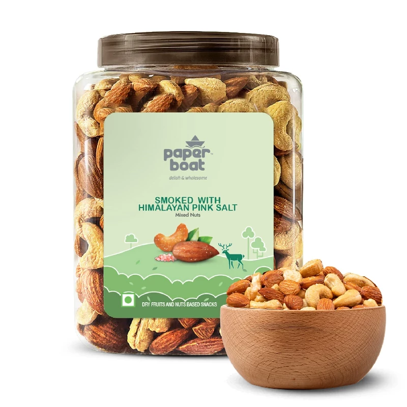 Paper Boat Premium Smoked And Roasted Nuts With Himalayan Pink Salt