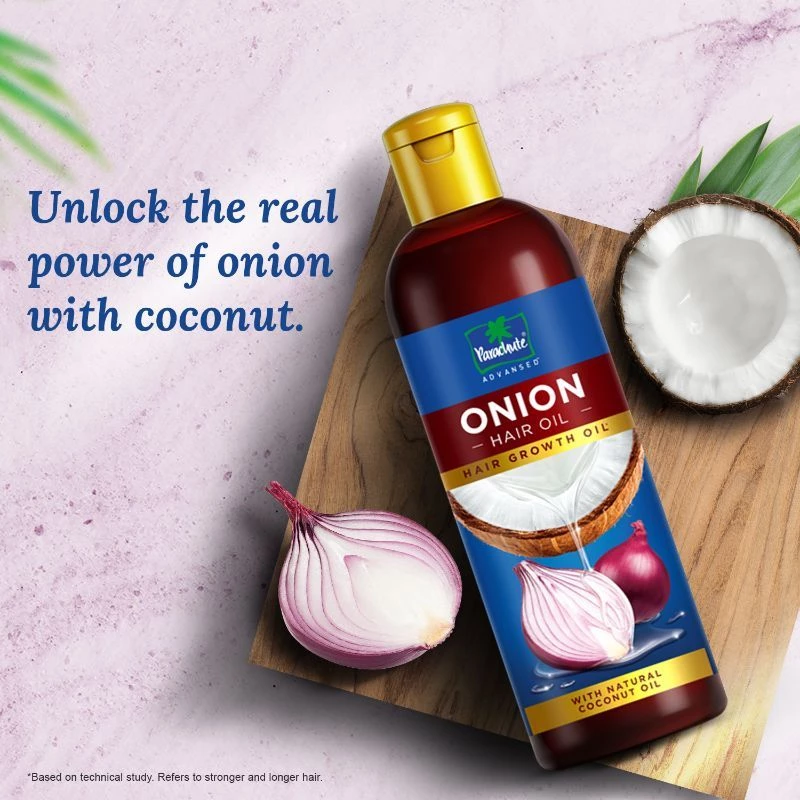 Parachute Advansed Onion Hair Oil for Hair Growth and Hair Fall Control with Coconut Oil - Image 2