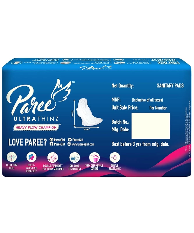 Paree Ultra Thinz Soft & Rash Free Double Feathers XXL Tri-Fold Sanitary Pads - Image 2